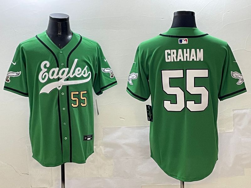 Men Philadelphia Eagles #55 Graham Green three generations Jointly Name 2025 Nike Limited NFL Jersey style 10